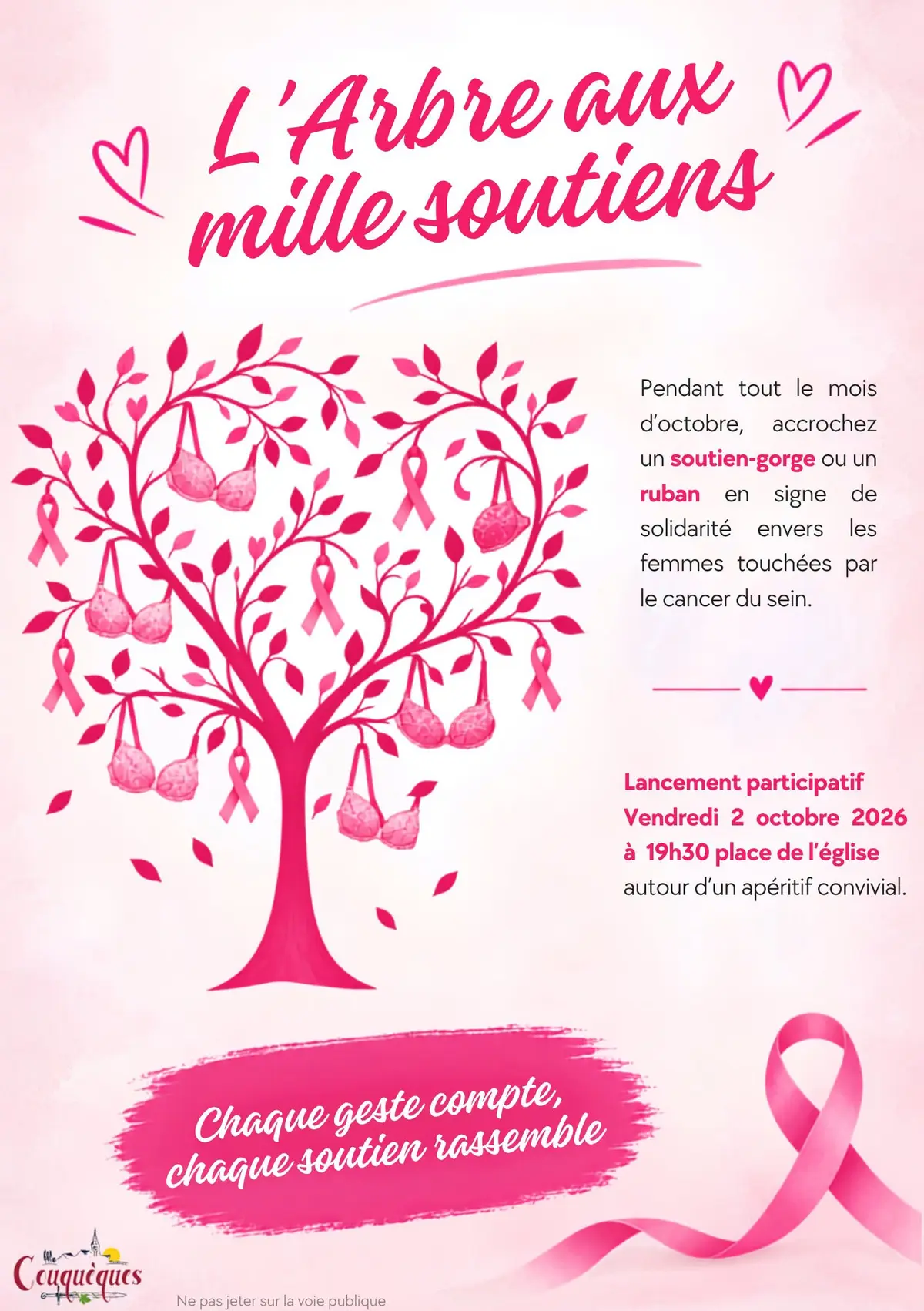 Octobre Rose 2026 : l'Arbre aux mille soutiens