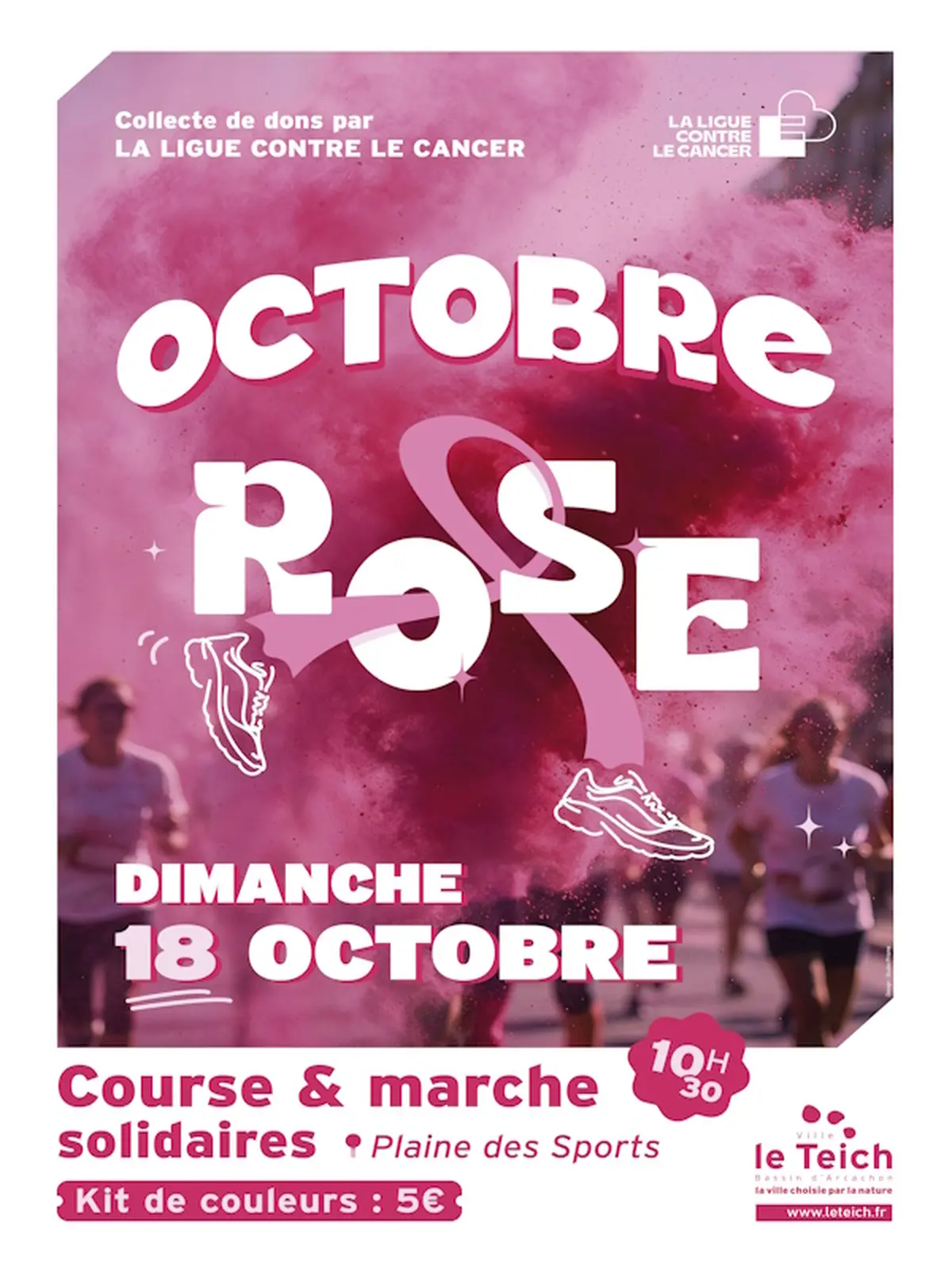 OCTOBRE ROSE 2026 : Marche/course