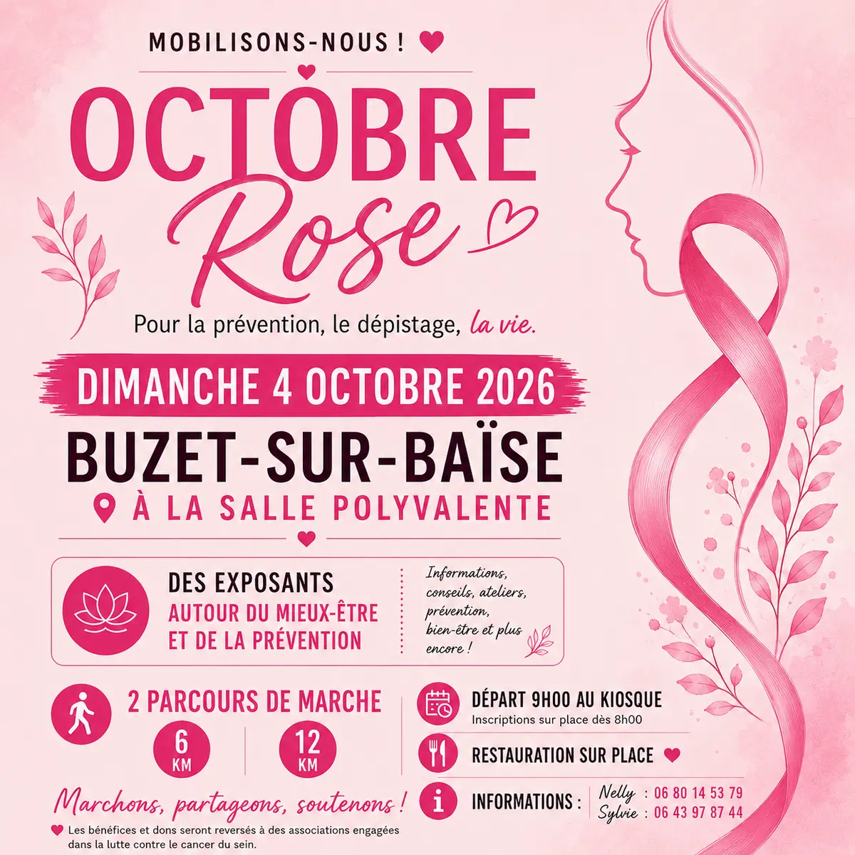 Octobre Rose à Buzet-sur-Baïse