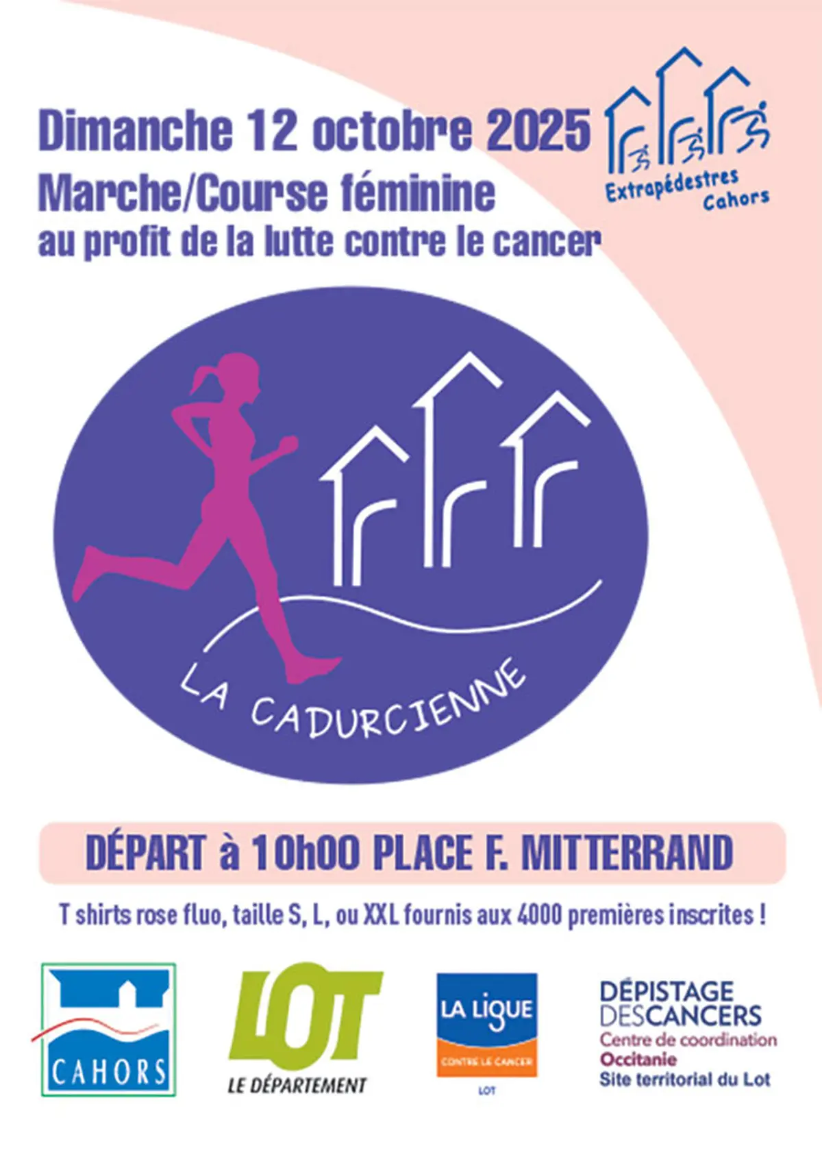 Octobre rose à Cahors: course pédestre La Cadurcienne