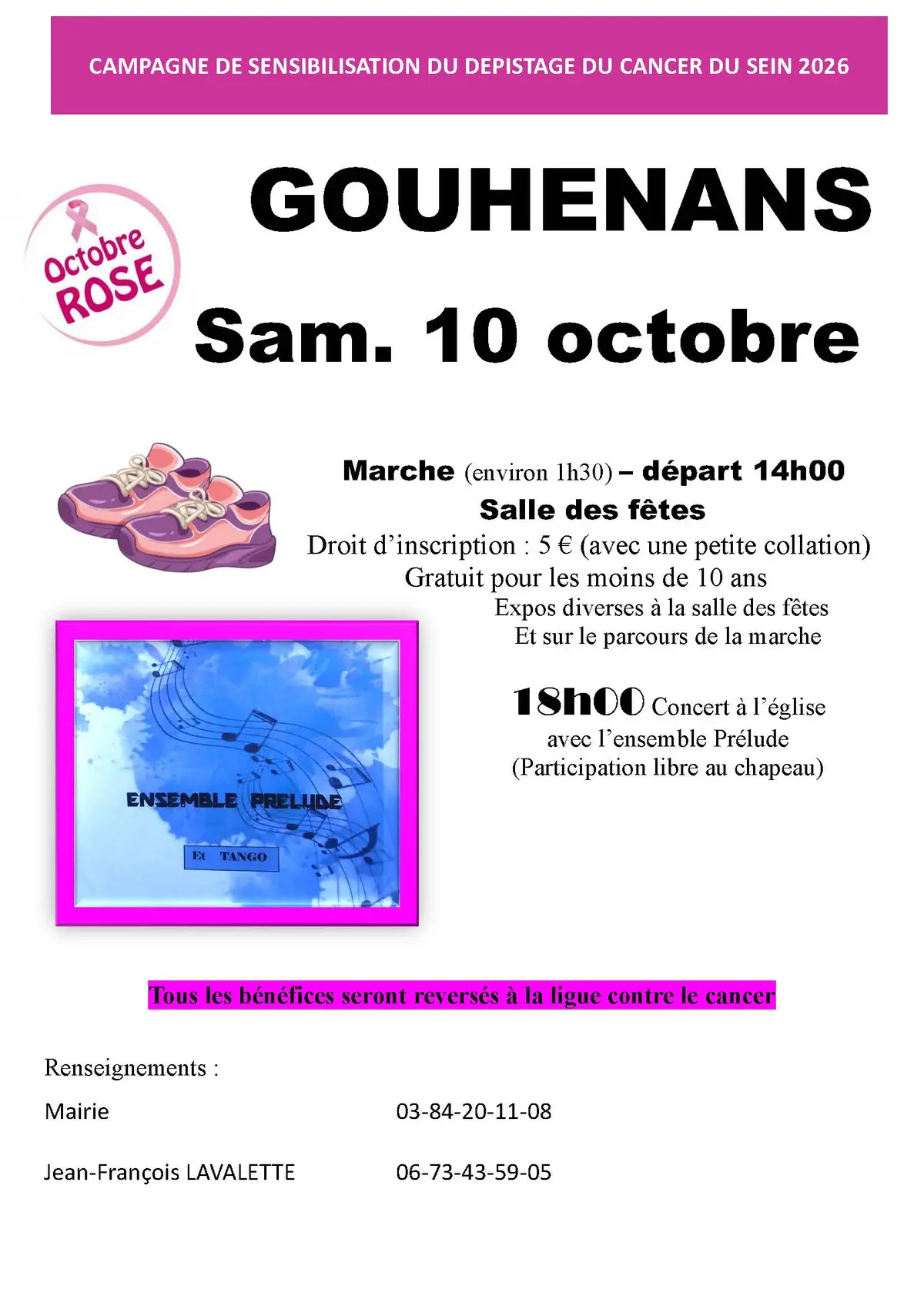 Octobre Rose à Gouhenans