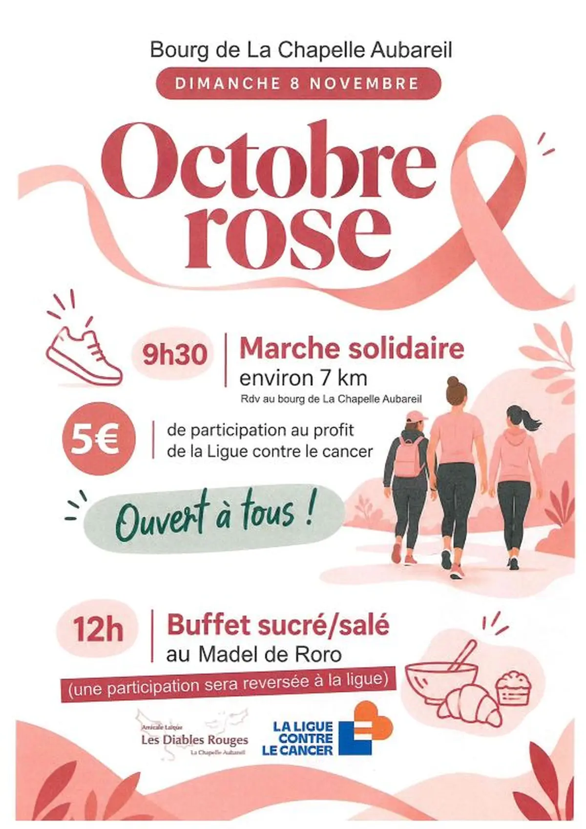 Octobre rose à La Chapelle Aubareil