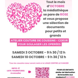Octobre Rose à la Médiathèque Saubrigues