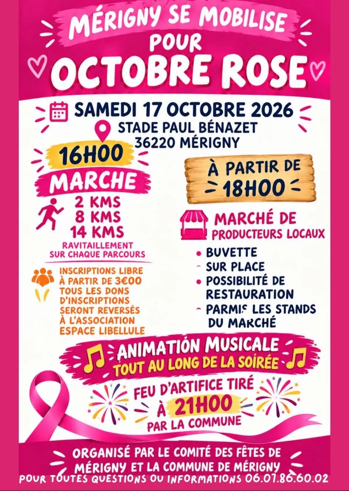 Octobre Rose à Mérigny