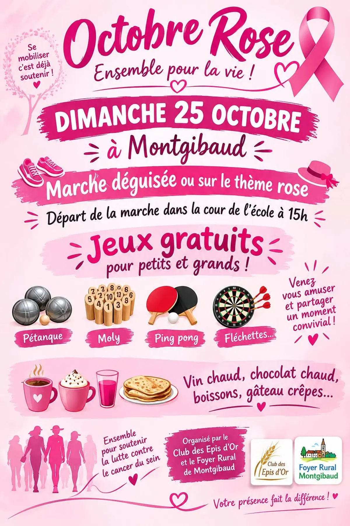 Octobre rose à Montgibaud