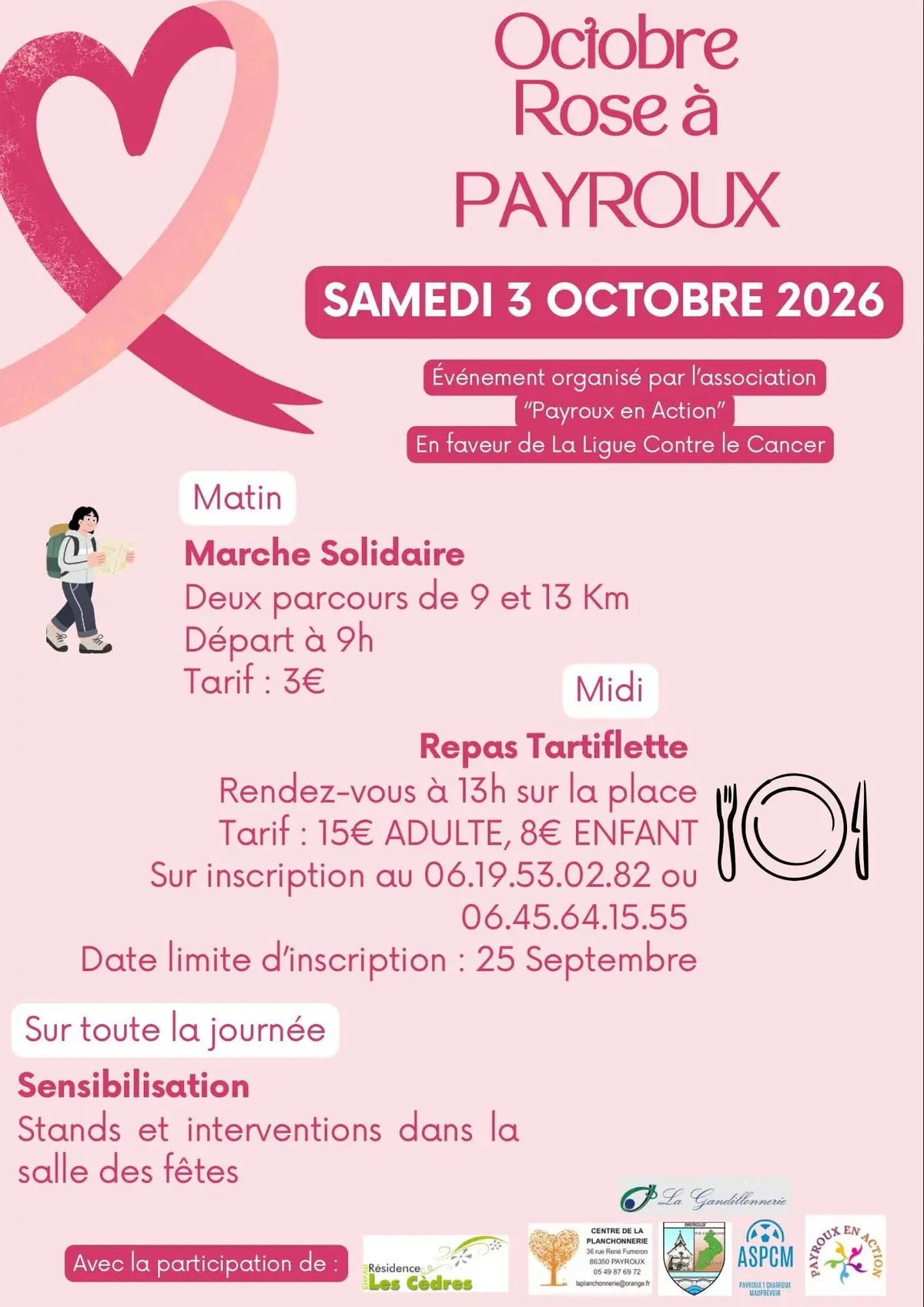 Octobre rose à Payroux