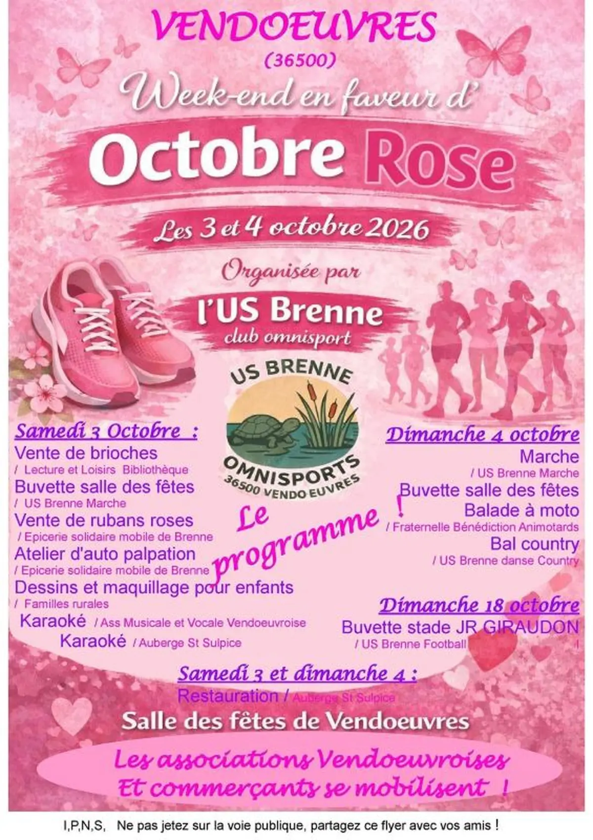 Octobre rose à Vendoeuvres