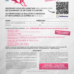 Octobre Rose - Bougeons à Graveson