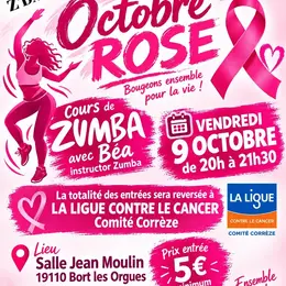 Octobre Rose cours de zumba