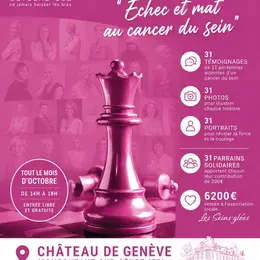 Octobre Rose - Exposition Echec et mat au cancer du sein