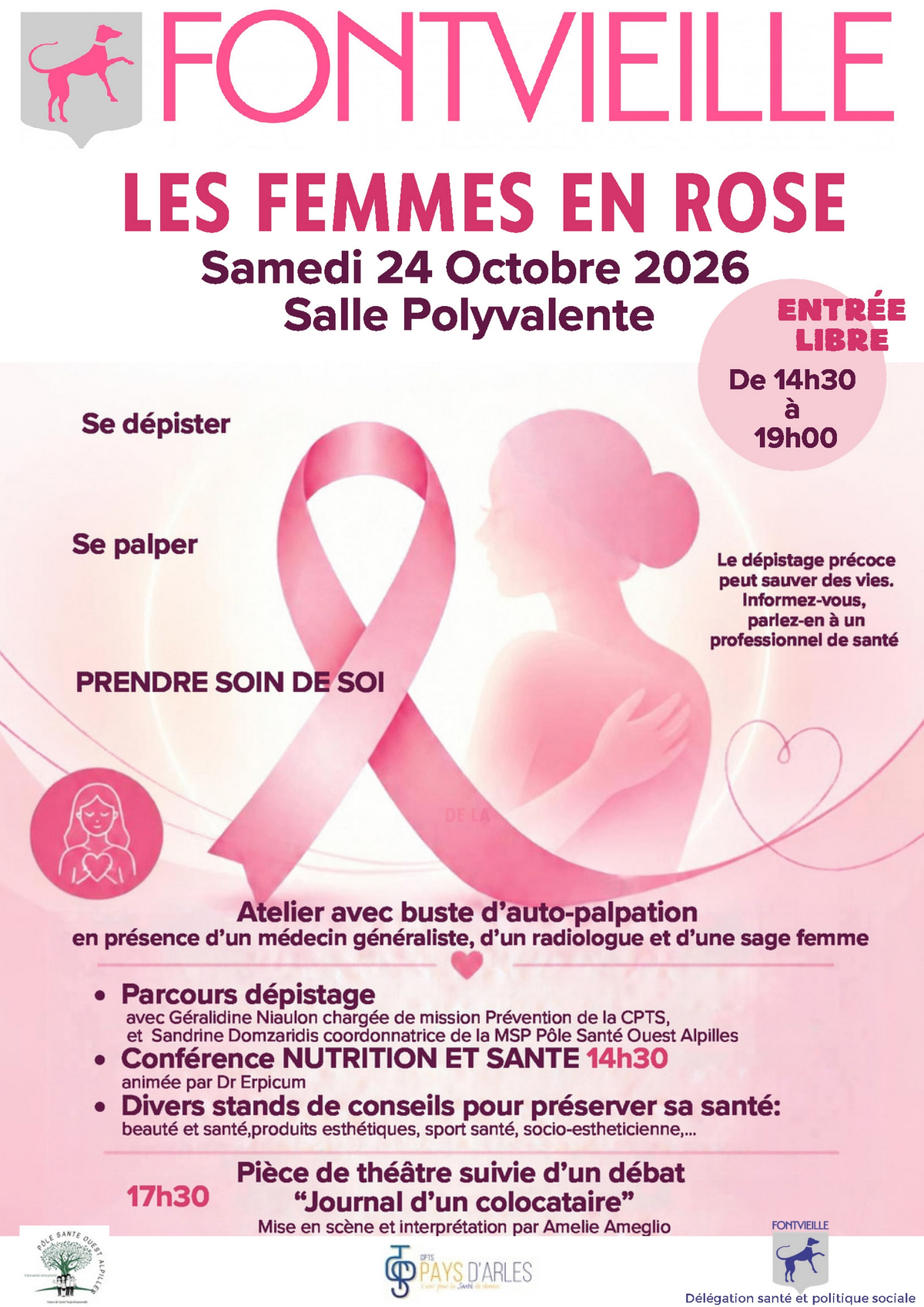 Octobre Rose - Les Femmes en Rose - Fontvieille