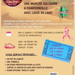 Octobre Rose - Les Roses complices - marche solidaire avec l'AOC de Charsonville