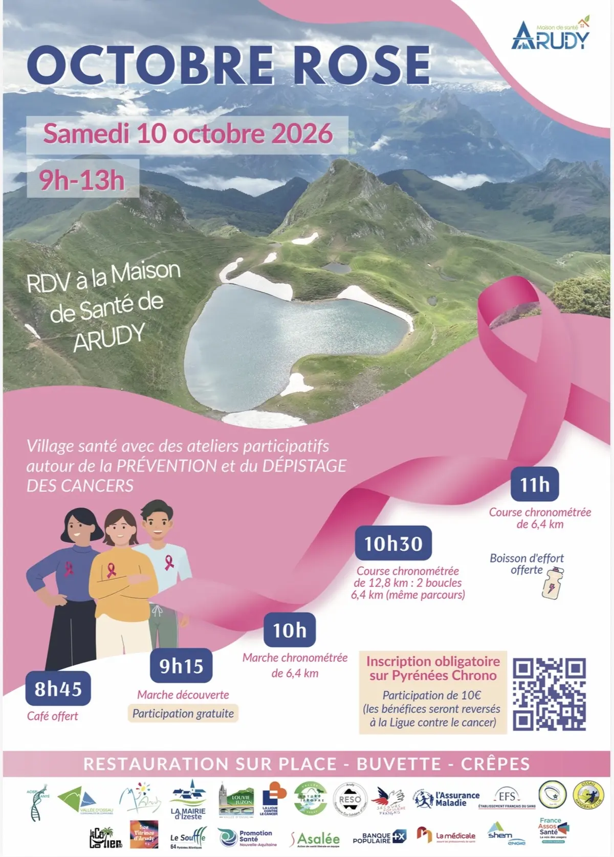 Octobre rose : Marche / course / ateliers de prévention