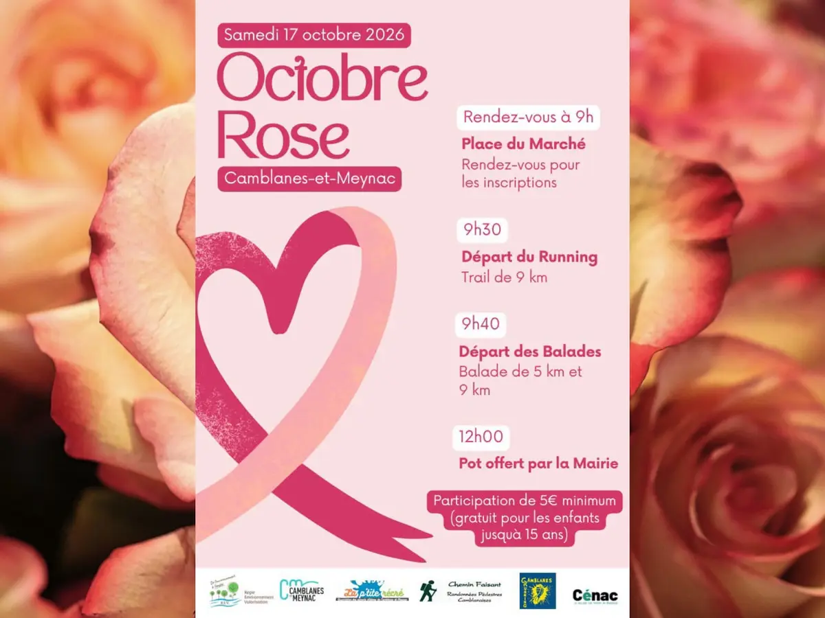Octobre Rose marche de Camblanes-et-Meynac