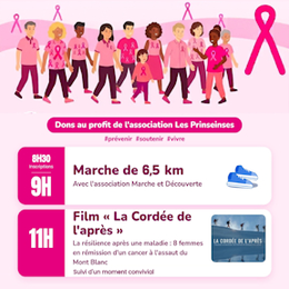 Octobre Rose marche et diffusion la Cordée de l'Après - à Vouillé