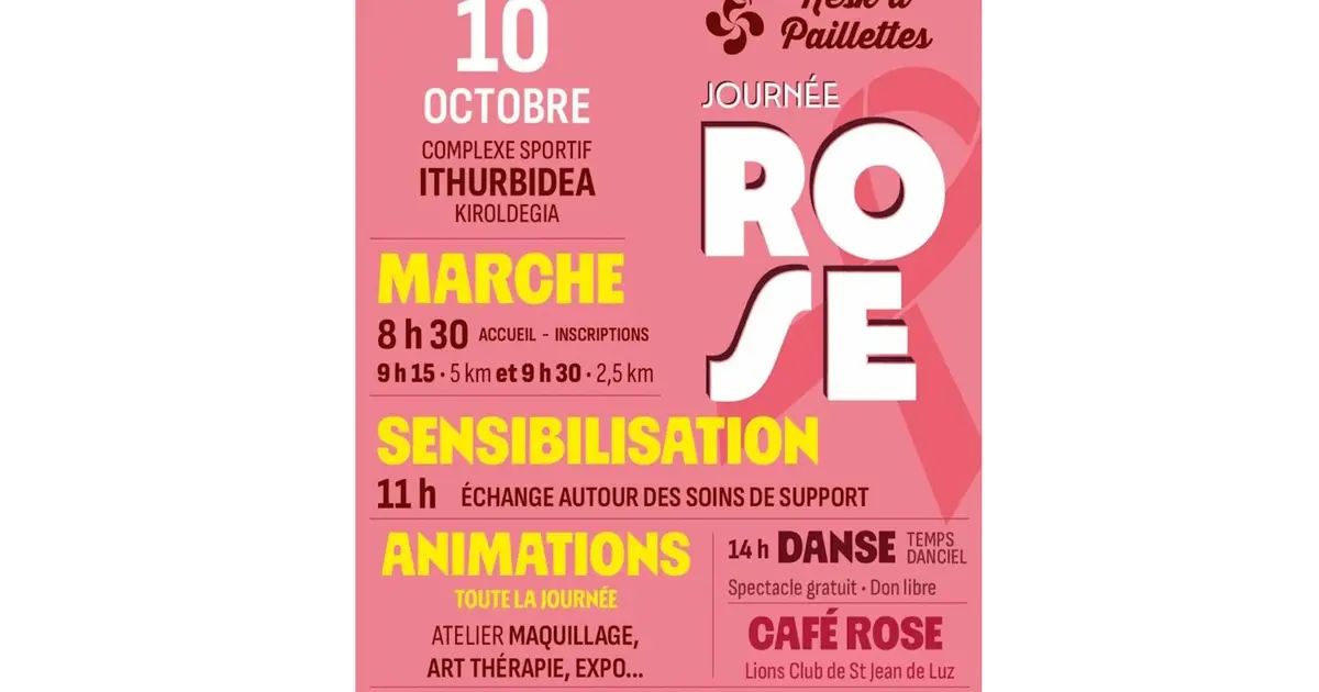 Octobre Rose : marche rose, sensibilisation, animations et spectacle de danses