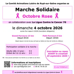 Octobre Rose - Marche solidaire