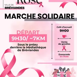 Octobre Rose - Marche Solidaire à Bréviandes