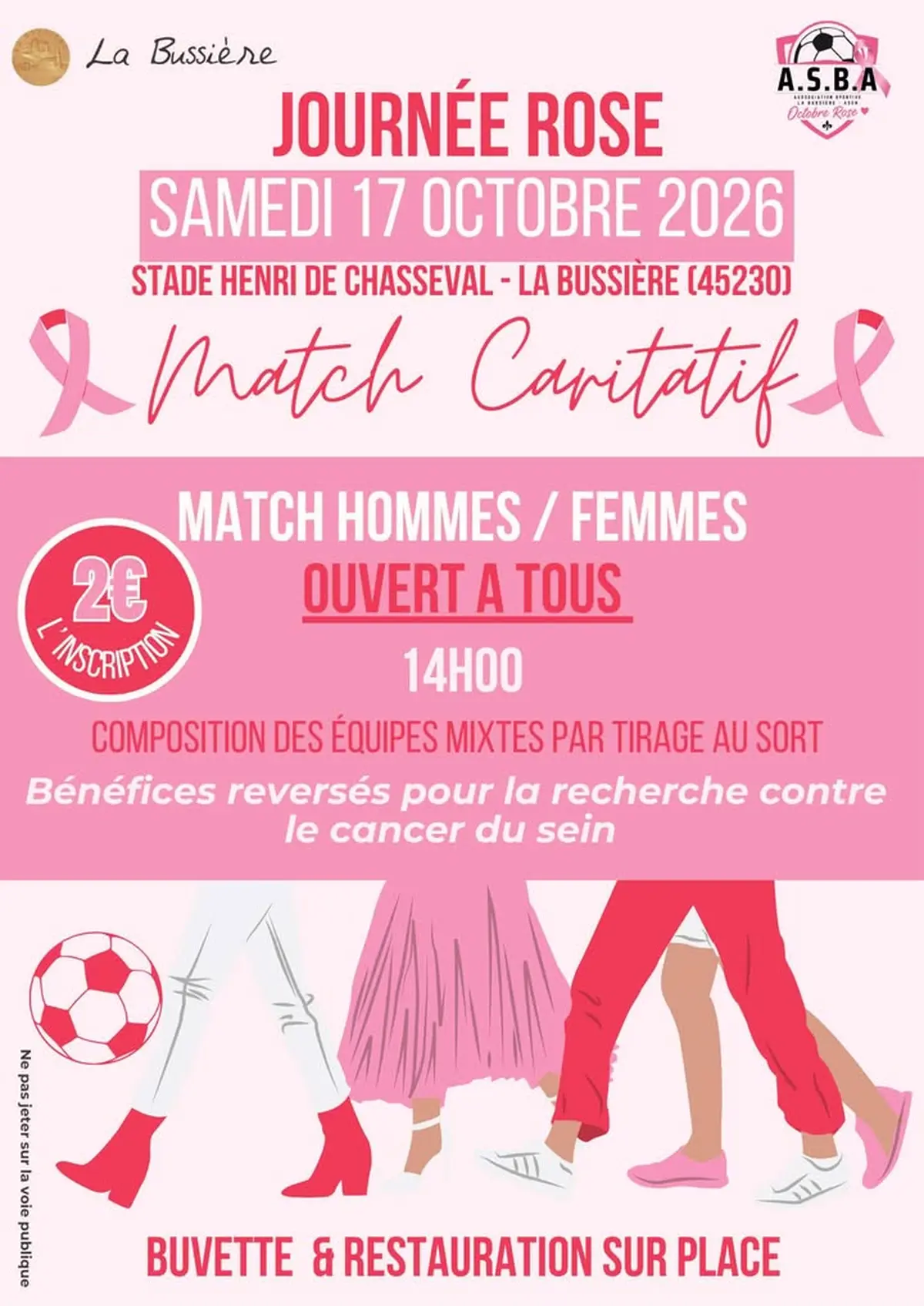 Octobre rose - Match de football caritatif