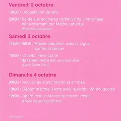 Octobre Rose : Montcuq en rose