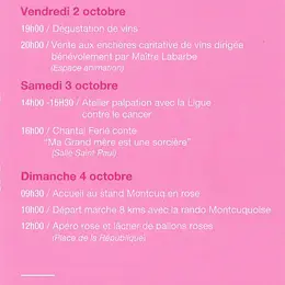 Octobre Rose : Montcuq en rose