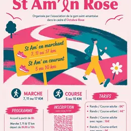 Octobre Rose - Rando St Am'en rose