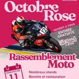 Octobre rose - rassemblement de motos