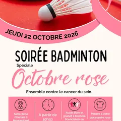 Octobre Rose - Soirée badminton