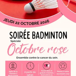 Octobre Rose - Soirée badminton