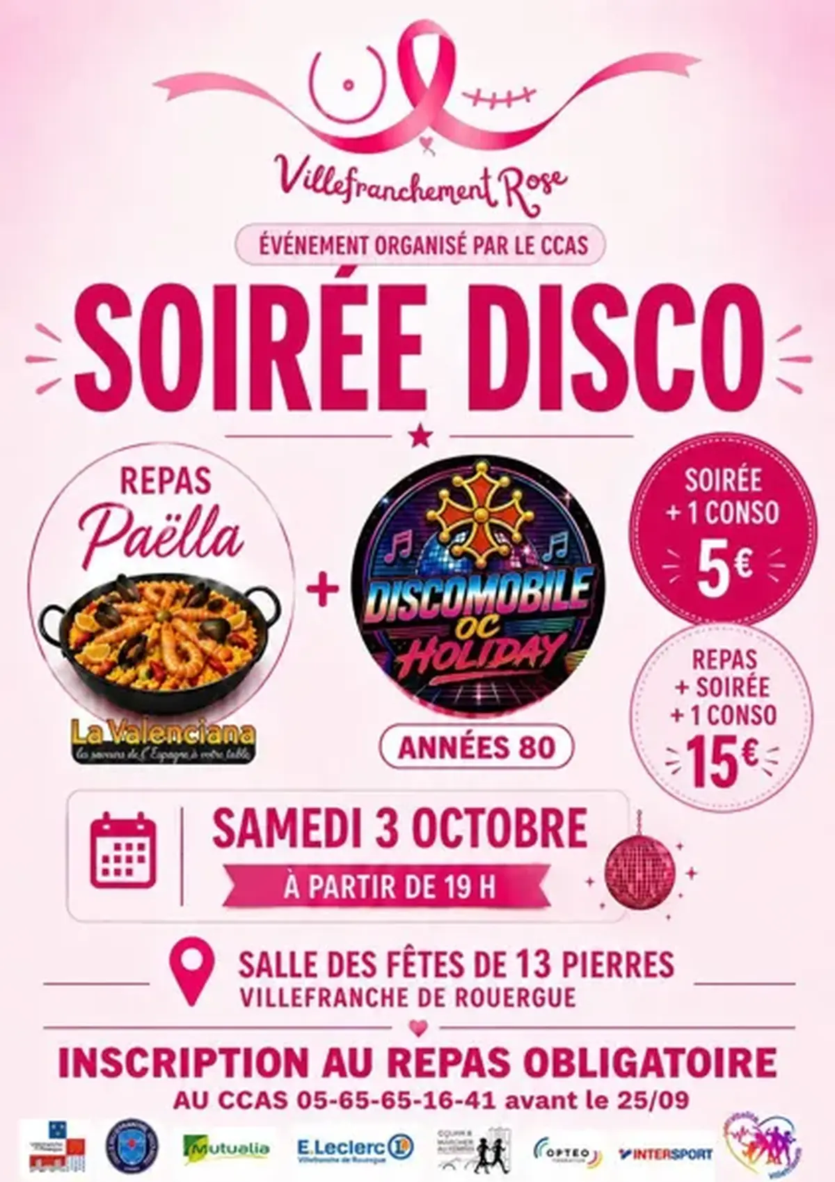 Octobre Rose - Soirée Disco