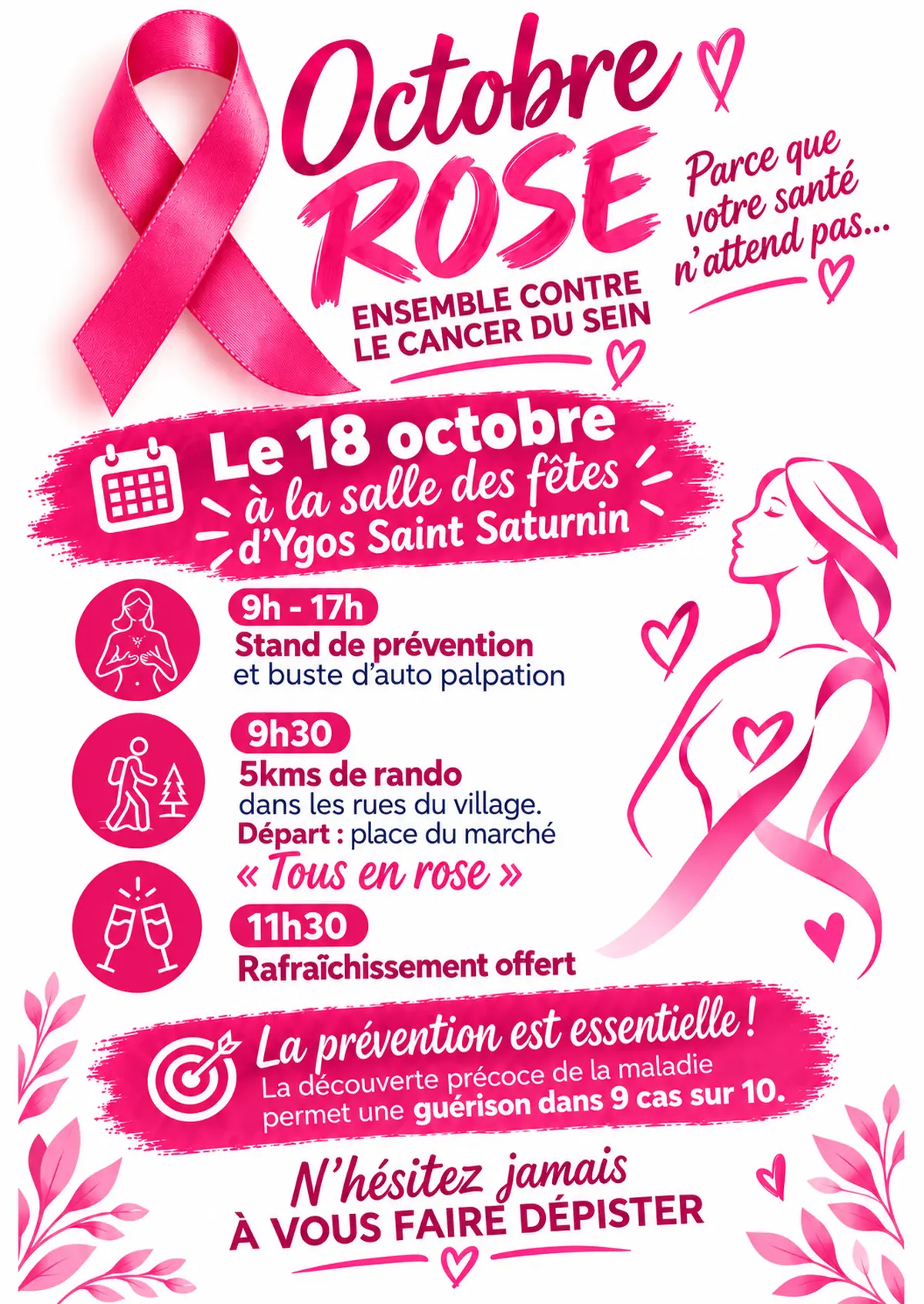 Octobre Rose - Ygos-Saint-Saturnin