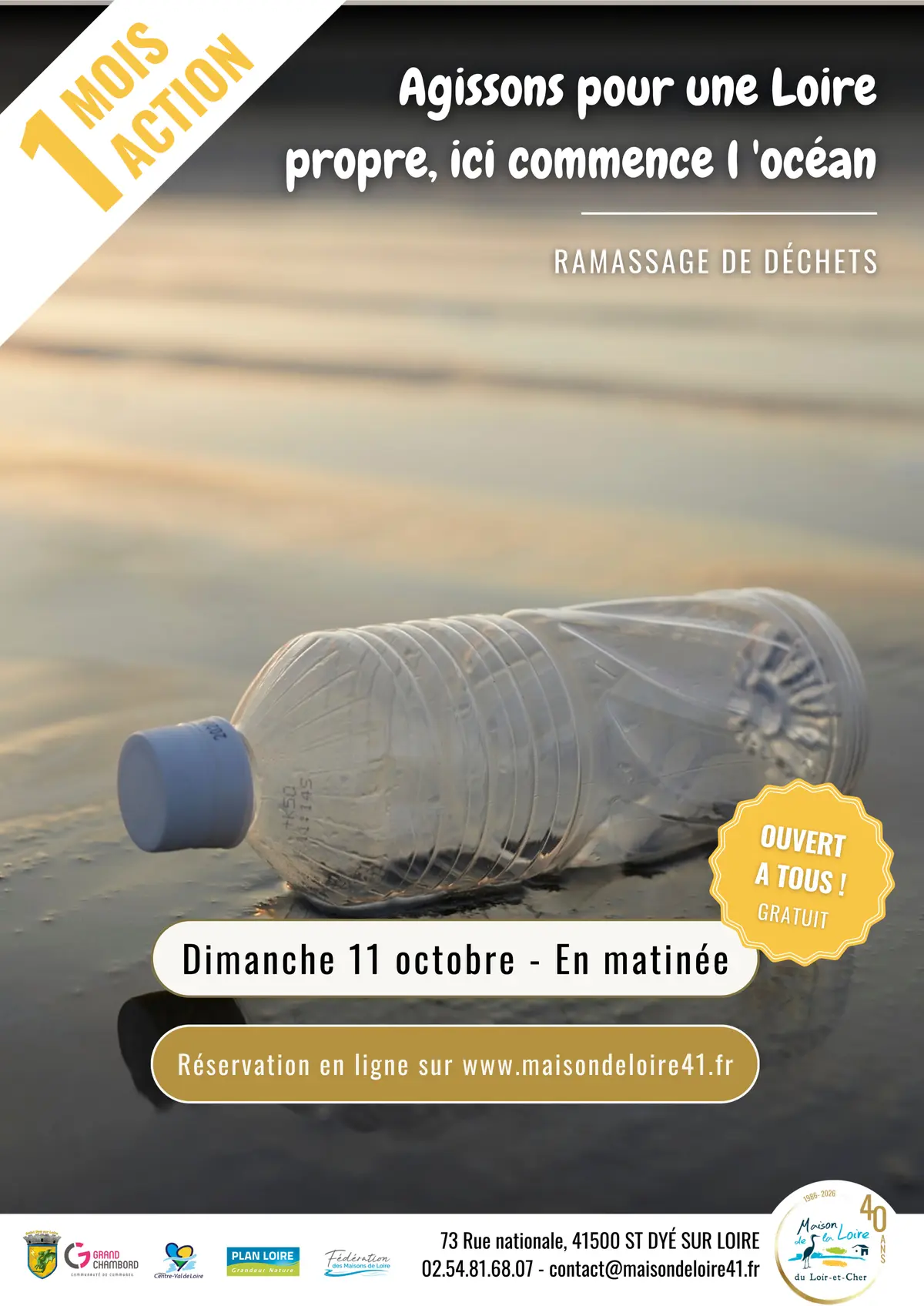 Octobre Un Mois Une Action  Agissons pour une Loire propre avec la Maison de la Loire