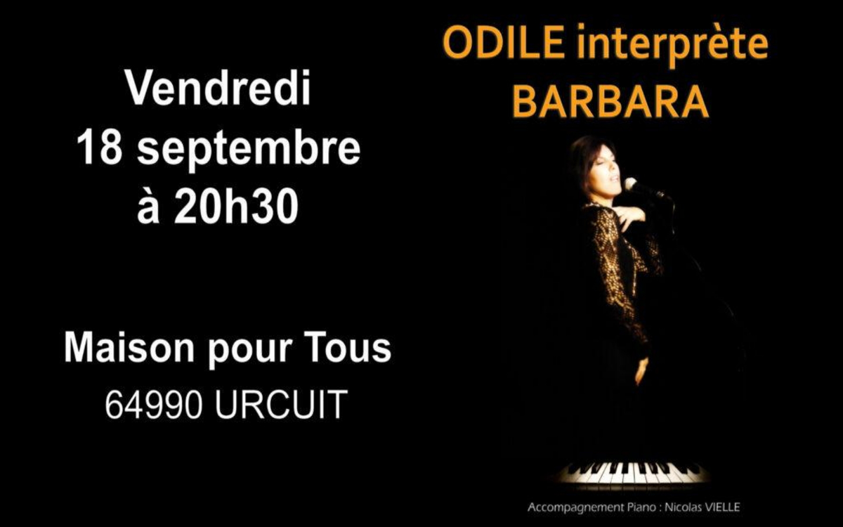 Odile chante Barbara : Une soirée poétique et intime