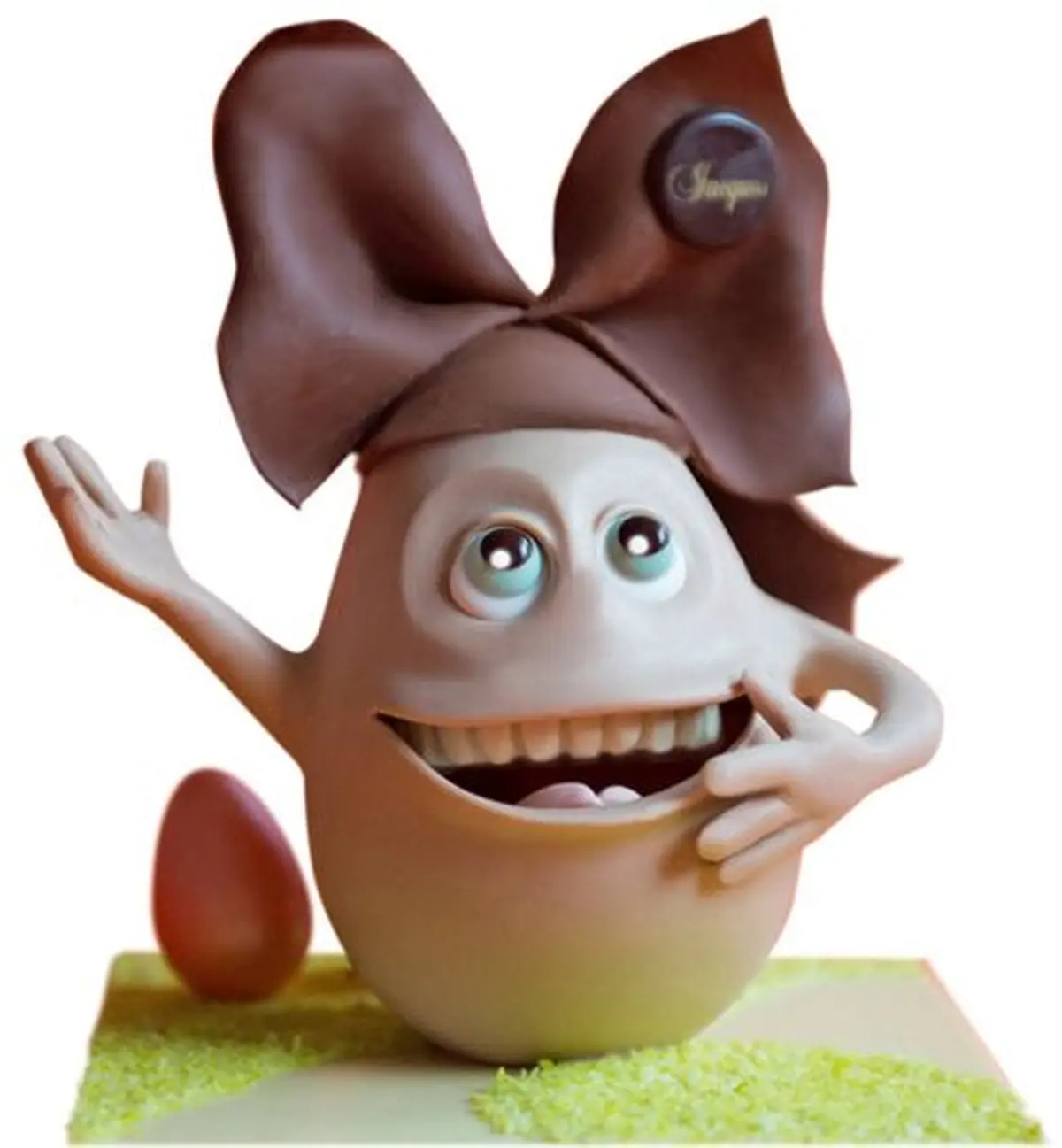 Oeuf avec une coiffe alsacienne !