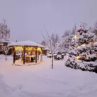 Le Domaine du Haut Jardin sous son manteau blanc DR