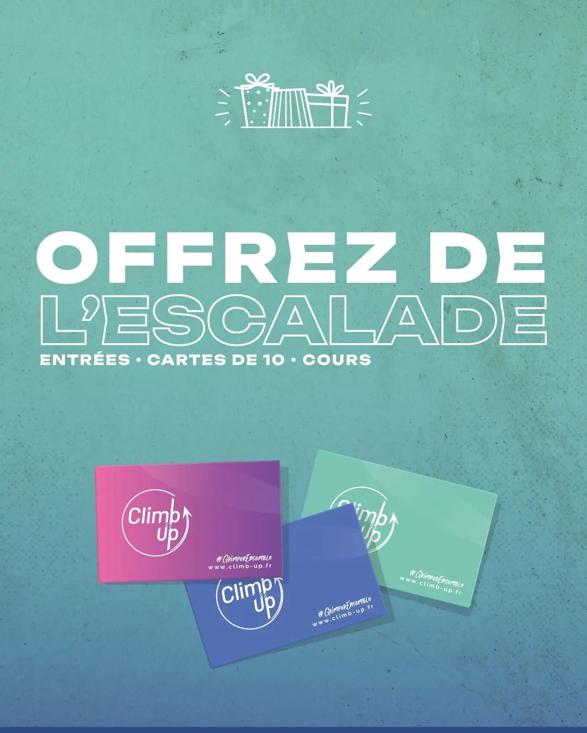 Offrez de l'escalade pour Noël !