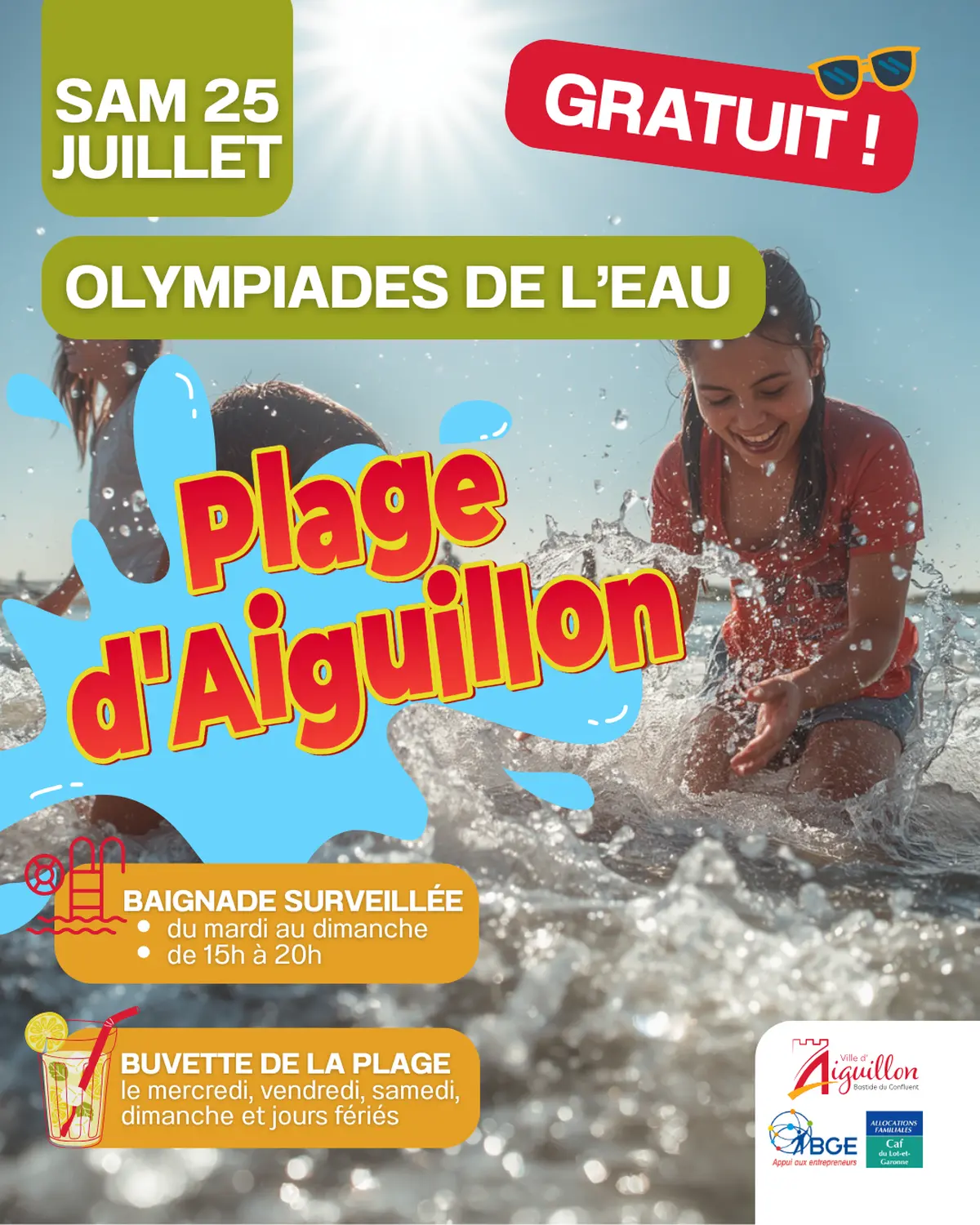 Olympiades De L'Eau A La Plage