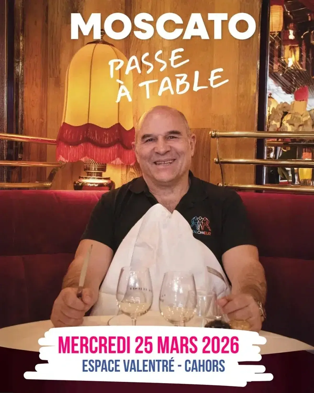 One man show : Moscato passe à table