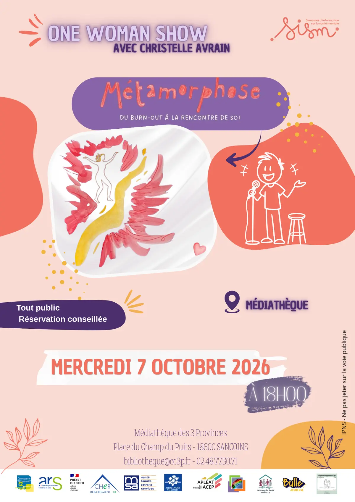 One Woman Show avec Christelle Avrain : « Métamorphose »
