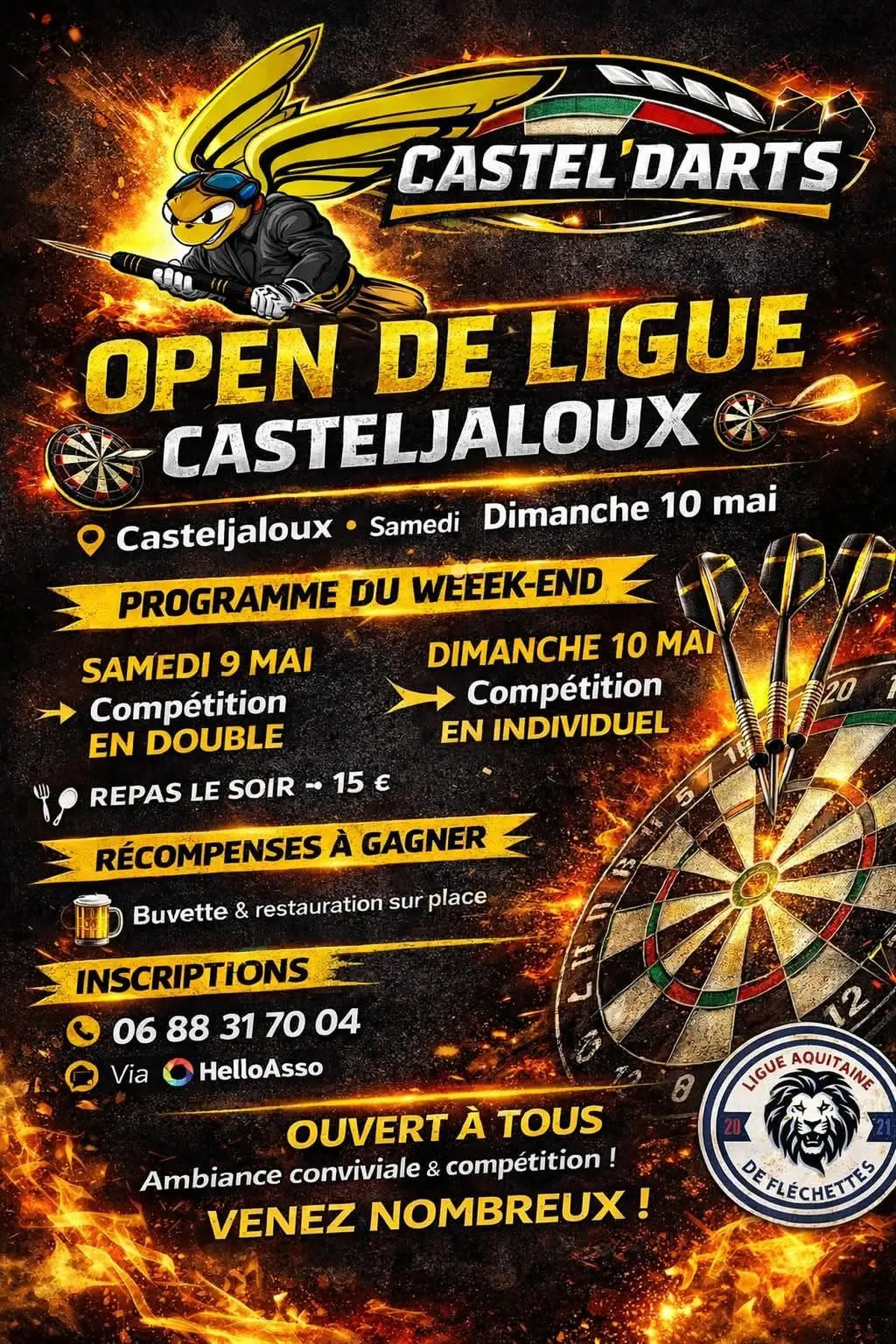 Open de Ligue - fléchettes