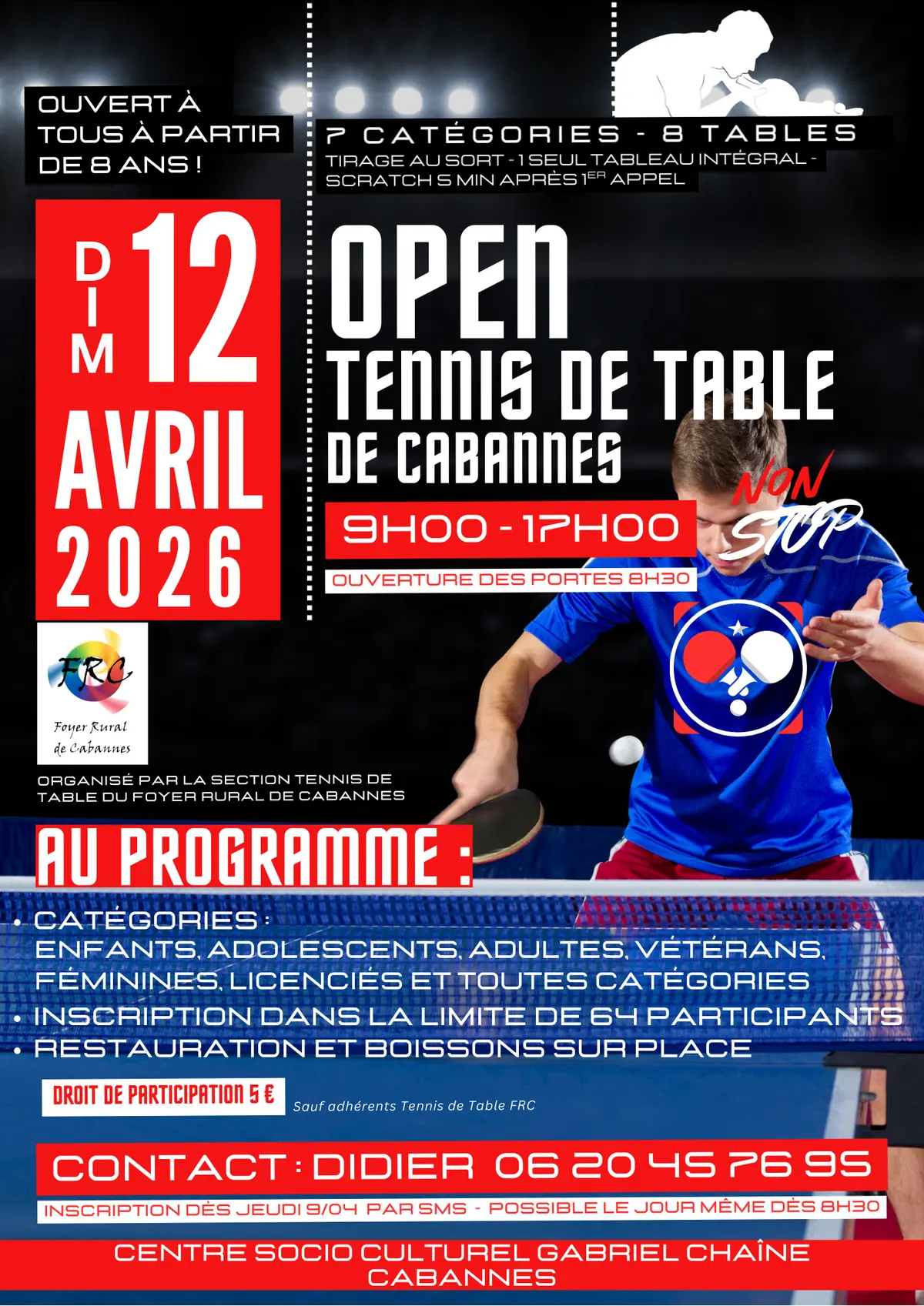 Open tennis de table de Cabannes