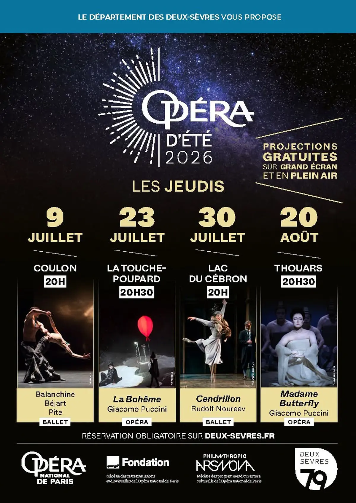 Opéra d'été : La Bohème Giacomo Puccini