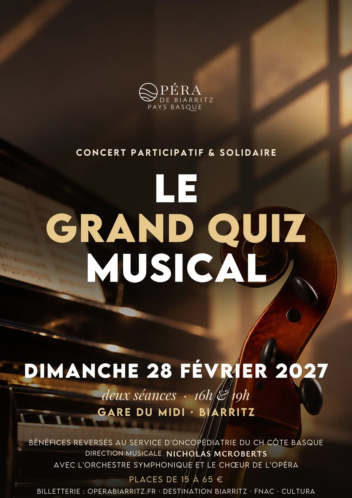 Opéra de Biarritz Pays Basque - Le Grand Quiz Musical - 2ème séance