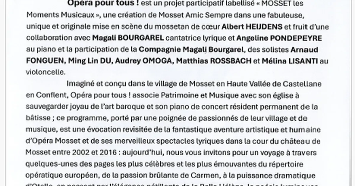 Opéra Pour Tous !