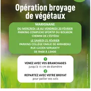 Opération broyage de végétaux