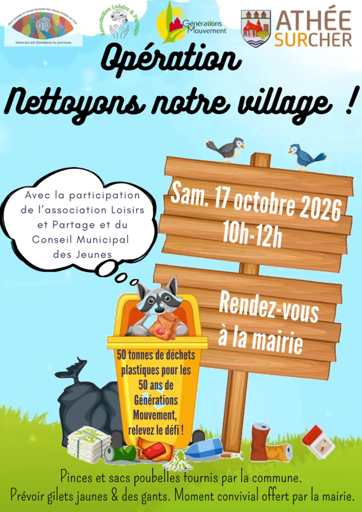 Opération nettoyons notre village!