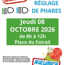 Opération Réglage De Phares