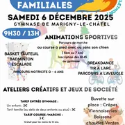 Opération Téléthon 2025 - Animations familiales au Gymnase de Marigny-le-Châtel