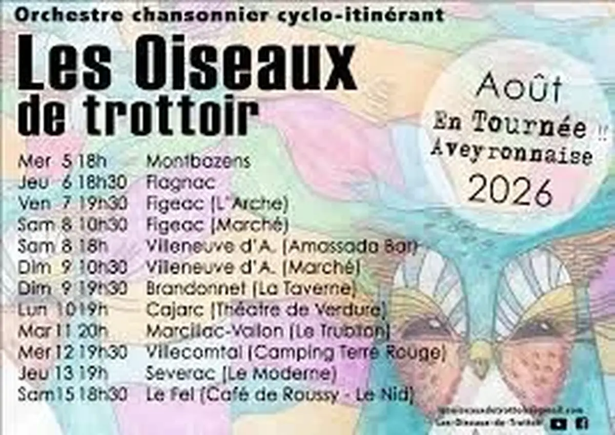 Orchestre chansonnier cyclo-itinérant - Les Oiseaux de trottoir