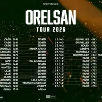 Les dates de la tournée d'Orelsan en 2026 DR